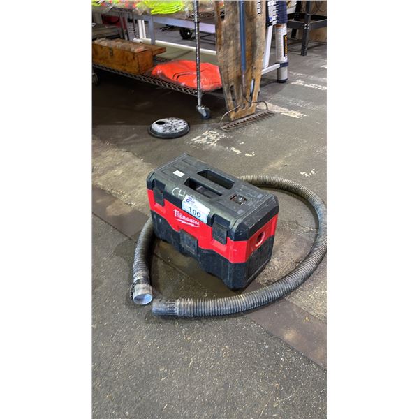 MILWAUKEE CORDLESS WET/DRY VACUUM WITH HOSES (NO BATTERY, NO CHARGER)