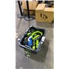Image 2 : BIN OF ASSORTED SAFETY EQUIPMENT INCLUDING; FALL ARREST HARNESS, FALL ARREST SAFETY ROPE & MORE