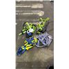 Image 3 : BIN OF ASSORTED SAFETY EQUIPMENT INCLUDING; FALL ARREST HARNESS, FALL ARREST SAFETY ROPE & MORE