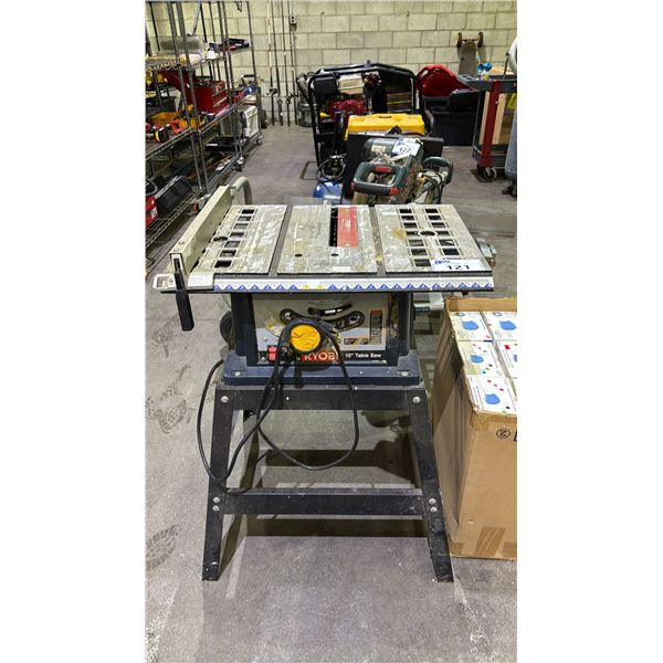 RYOBI 10" TABLE SAW WITH STAND