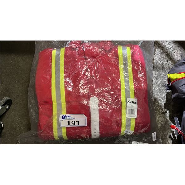*NEW WITH TAGS* CONDOR SIZE XL RED REFLECTIVE COVERALLS