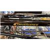 Image 4 : SHELF OF ASSORTED FISHING POLES: INTREPID, CONVERGENCE, MAGNUM II & GARCIA - 4 HAVE REELS
