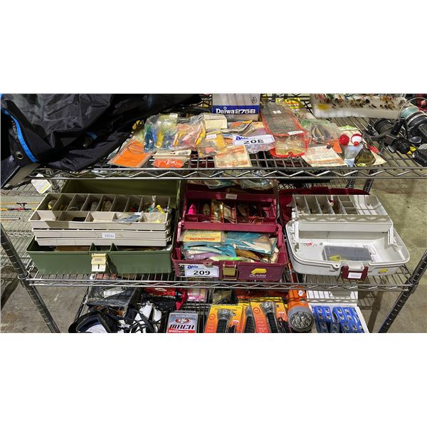 (3) TACKLE BOXES & CONTENTS