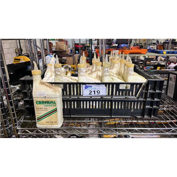 CRATE OF CANTROL 1 LITER GEAR OIL SAE 80W-140