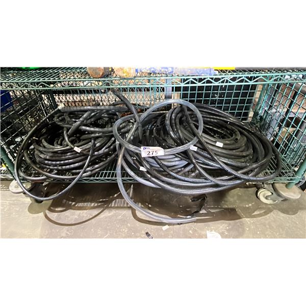SHELF OF ASSORTED HOSES