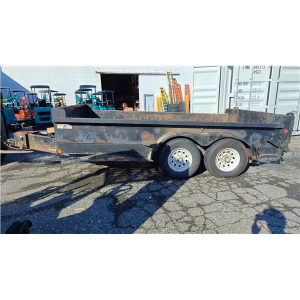 2007 TRAILTECH L27HD, FLATDECK TRAILER, BLACK, VIN 2CUB38EA272022669,