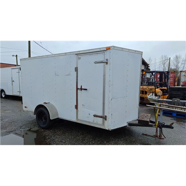 2005 FOREST RIVER INC. ORVHW612SA CARGO TRAILER, WHITE, VIN 5NHUVH2195T603331,