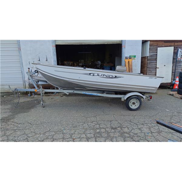 2011 LUND SSV-14 BOAT, WHITE, VIN LBBE1083I011,
