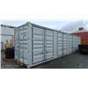 Image 1 : 40' SHIPPING CONTAINER - DOUBLE FRONT DOORS & (4) DOUBLE SIDE DOORS WITH CAM LOCKS