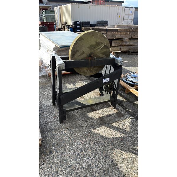 VINTAGE STONE GRINDING WHEEL