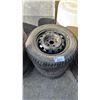Image 2 : SET OF 4 GENERAL ALTIMAX ARCTIC 195/65R15 91Q TIRES MOUNTED ON 5 BOLT METAL RIMS