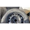 Image 3 : SET OF 4 GENERAL ALTIMAX ARCTIC 195/65R15 91Q TIRES MOUNTED ON 5 BOLT METAL RIMS