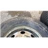 Image 6 : SET OF 2 FIRESTONE STEELTEX RADIAL R4S LT225/75R16 TIRES MOUNTED ON 8 BOLT METAL RIMS & MICHELIN