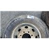Image 7 : SET OF 2 FIRESTONE STEELTEX RADIAL R4S LT225/75R16 TIRES MOUNTED ON 8 BOLT METAL RIMS & MICHELIN