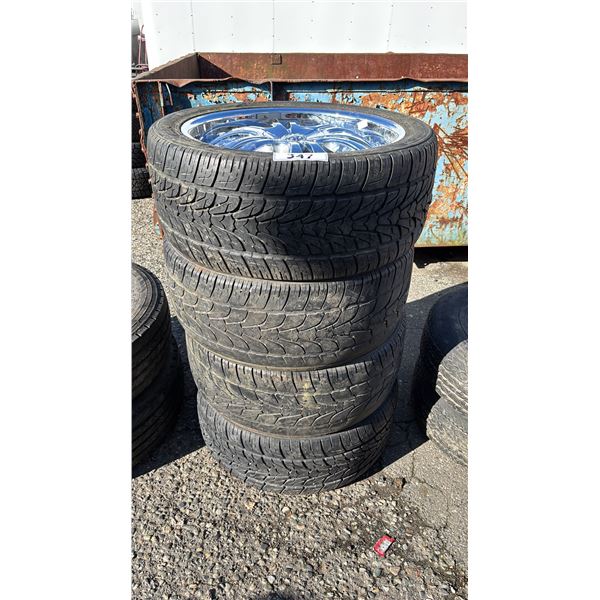 SET OF 4 NEXEN ROADIAN HP 275/40R20 106V EXTRA LOAD TIRES MOUNTED ON DEVINO CHROME RIMS