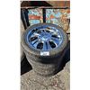 Image 2 : SET OF 4 NEXEN ROADIAN HP 275/40R20 106V EXTRA LOAD TIRES MOUNTED ON DEVINO CHROME RIMS