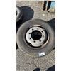 Image 2 : SET OF 2 HERCULES H-902 245/70R19.5 TIRES MOUNTED ON 8 BOLT METAL RIMS