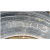 Image 2 : PALLET OF (5) 11R24.5 TIRES MOUNTED ON METAL 10 BOLT RIMS