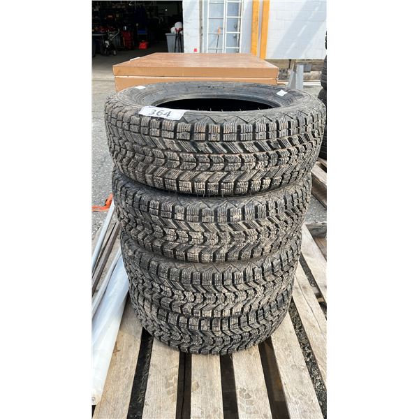 SET OF 4 FIRESTONE WINTERFORCE 185/65R14 86S TIRES