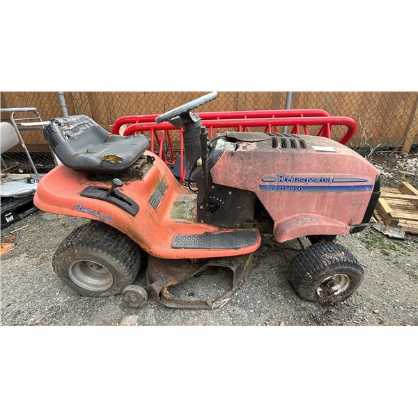HUSQVARNA LTH-130 RIDE-ON LAWNMOWER *WORKING CONDITION UNKNOWN*
