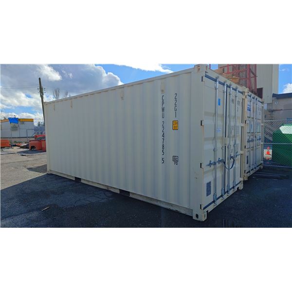 20' SHIPPING CONTAINER WITH DUAL FRONT DOOR *REQUIRES HIAB/CRANE OR TILT DECK FOR REMOVAL**LAST DAY
