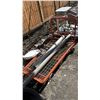 Image 1 : (2) LARGE METAL POLES & (4) MOUNTING BRACKETS