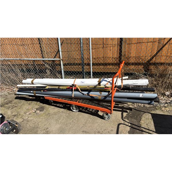 CART OF ASSORTED PVC PIPES *CART NOT  INCLUDED*