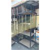 Image 1 : 4-TIER ROLLING METAL RACK WITH WOOD SHELVES: APPROX. 36.5"W X 75.5"T X 24.5"D