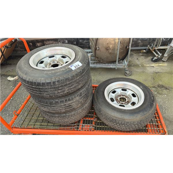 (3) MICHELIN LT195/75 R14 TIRES & 1 ULYSSES ST P205/70R14 TIRE