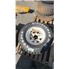 Image 2 : SET OF 2 COOPER DISCOVERER 11-15LT TIRES MOUNTED ON 5 BOLT METAL RIMS