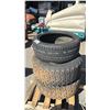 Image 1 : SET OF 2 BF GOODRICH RADIAL ALL-TERRAIN T/A 12R15LT TIRES MOUNTED ON 6 BOLT METAL RIMS & KUMHO