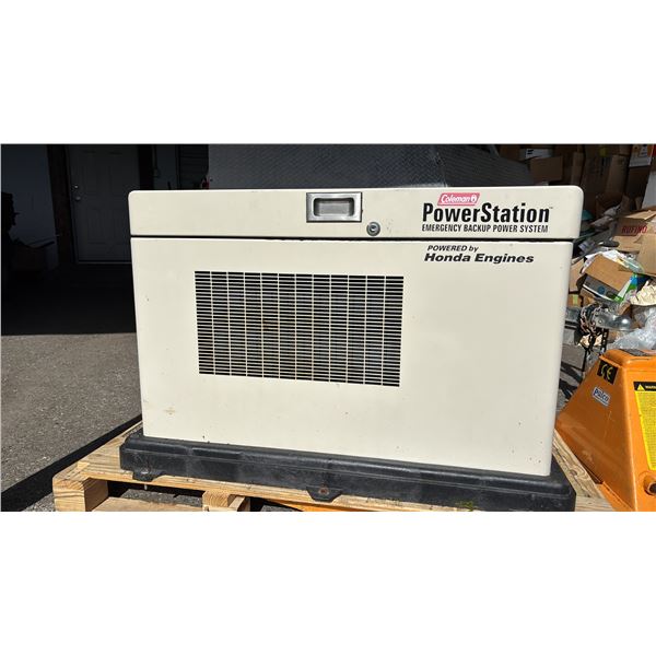 COLEMAN POWERMATE PM400911 POWER STATION EMERGENCY BACKUP POWER SYSTEM - 721 HOURS