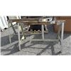 Image 1 : PAIR OF ALUMINUM & WOOD SAW HORSES