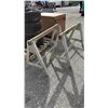 Image 3 : PAIR OF ALUMINUM & WOOD SAW HORSES
