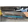 Image 1 : PALLET OF (2) 7.5'H PALLET RACKING UPRIGHTS & (7) 9.5'L PALLET RACKING SIDE RAILS