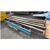 Image 2 : PALLET OF (2) 7.5'H PALLET RACKING UPRIGHTS & (7) 9.5'L PALLET RACKING SIDE RAILS