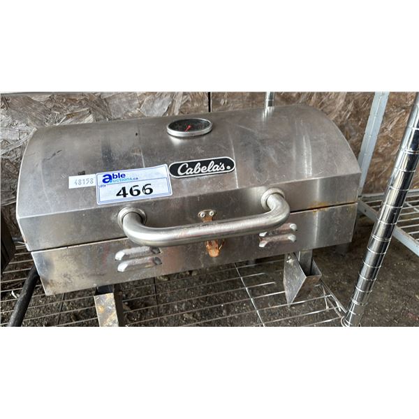 CABELA'S STAINLESS STEEL PORTABLE PROPANE BBQ