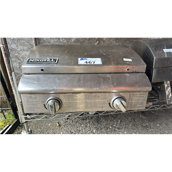 NEXGRILL STAINLESS STEEL PORTABLE PROPANE BBQ (NO FRONT HANDLE)
