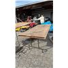 Image 1 : FOLDING WOOD TABLE WITH METAL LEGS 80" X 36.5" X 30.5"