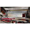 Image 3 : SHELF OF ASSORTED ITEMS INCLUDING; HANDHELD MAGNET, CLAMPS, WARNING FLAGS & MORE
