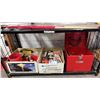 Image 1 : SHELF OF ASSORTED ITEMS INCLUDING; SIMPSON STRONG TIES, STAPLES, CHAIN & MORE