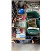 Image 2 : SHELF OF ASSORTED ITEMS INCLUDING; DRAWER LINER, TIRE PLUG KITS, PADLOCKS & MORE