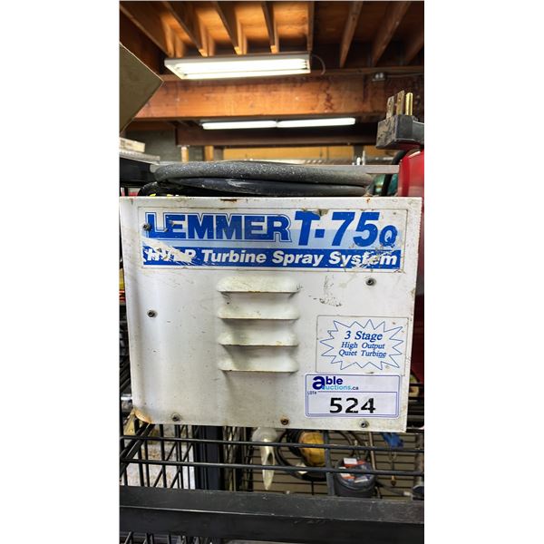LEMMER T-75Q HVLP TURBINE SPRAY SYSTEM