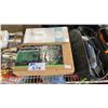 Image 3 : SHELF OF ASSORTED ITEMS INCLUDING; SWITCHING RELAY, PRESSURE GAUGES, MASTERCRAFT CUT-OFF TOOL & MORE