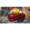 Image 2 : SHELF OF ASSORTED ITEMS INCLUDING; TRAILER LIGHTS & MEGAPHONE