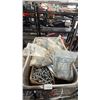Image 4 : SHELF OF ASSORTED ITEMS INCLUDING; TROWELS, HARDWARE, POCKET DOOR FRAMES & MORE