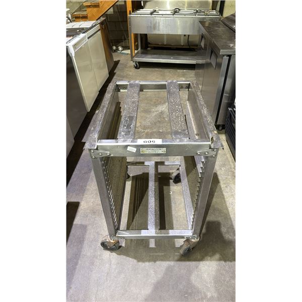 EPCO STAINLESS STEEL MOBILE TRAY TROLLEY