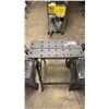 Image 3 : FOLDING WORK TABLE & (2) SAW HORSES