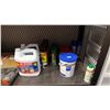 Image 2 : SHELF OF ASSORTED RATCHET STRAPS, AIR HOSE, BRAD NAILERS, CLEANING SUPPLIES & MORE