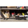 Image 2 : SHELF OF ASSORTED RATCHET STRAPS, NAILS, CONSTRUCTION SUPPLIES & MORE